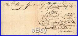 Samuel Adams Revolutionary War-Dated Document Signed Signed by 14 Patriots