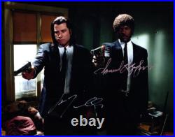 Samuel L Jackson John Travolta signed 11x14 Photo Amazing autographed Pic + COA