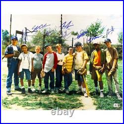 Sandlot Movie Cast Signed 8 Signature Pose 1 Baseball 16x20 Photo (Beckett)