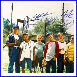 Sandlot Movie Cast Signed 8 Signature Pose 1 Baseball 16x20 Photo (Beckett)