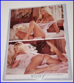 Sara Jean Underwood Signed Centerfold Magazine Page BAS Playboy (3 autographs)