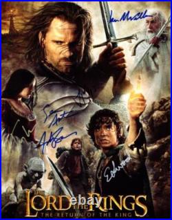 Serkis Tyler Wood McKellen +2 signed 11x14 Picture Photo autographed with COA