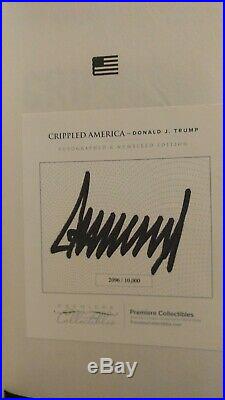 Signed Copy President Donald Trump Autographed Book Crippled America