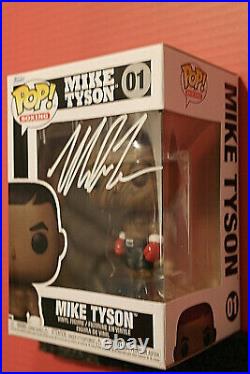 Signed Funko Pop Boxing #01 Mike Tyson Autographed By Mike Tyson + COA