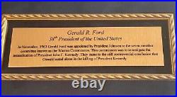 Signed Jfk Assassination Collage John F. Kennedy Oswald Ruby Ford Coa