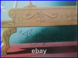 Signed Looney Tunes Mel Blanc autograph Bugs Bunny playing piano