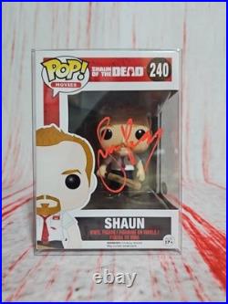 Simon Pegg Signed Shaun Of The Dead Funko With JSA COA And Protector