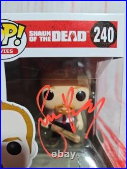Simon Pegg Signed Shaun Of The Dead Funko With JSA COA And Protector