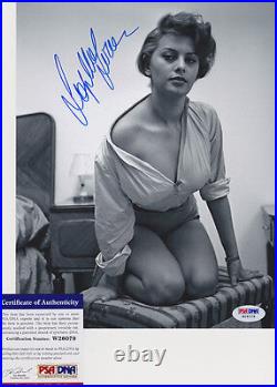 Sophia Loren Sexy Signed Autograph 8x10 Photo PSA/DNA COA A