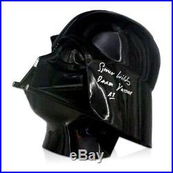 Spencer Wilding Signed Darth Vader Helmet Star Wars Memorabilia