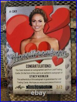 Stacy Keibler 2/2 Red Ice Heartbreakers Autograph Card Pop Century 2021 Leaf WWE