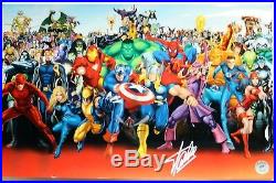 Stan Lee Autographed Singed MARVEL Poster (Stan Lee Authenticated) 1