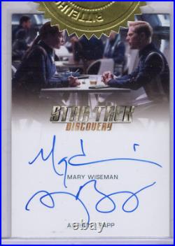 Star Trek Discovery Season 3 Mary Wiseman Anthony Rapp dual autograph card