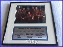 Star Trek Heroes Of The Final Frontier Autographed Signed Cast Crew Photo Framed