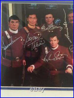 Star Trek Heroes Of The Final Frontier Photo Autographed Cast #2461/2500