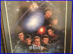 Star Trek TOS Full Cast Signed Autographed Lithograph first family Birdsong