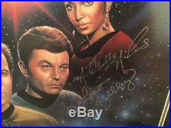 Star Trek TOS Full Cast Signed Autographed Lithograph first family Birdsong