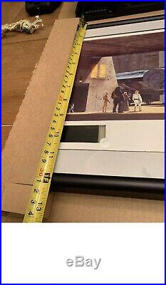 Star Wars A New Hope Millenium Falcon Ralph McQuarrie Autographed Lithograph