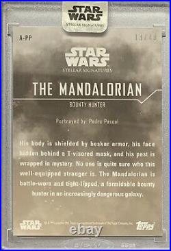 Star Wars Stellar 2020 The MANDALORIAN Pedro Pascal Autograph Base Card #13/40