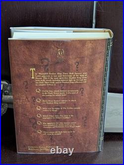 Stephen King Illustrated Trivia Book Signed Freeman 2005 Cemetery Dance 1st HCDJ
