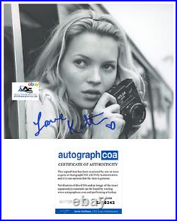 Supermodel Kate Moss Autograph Signed 8x10 Photo Acoa Coa