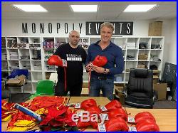 Sylvester Stallone & Dolph Lundgren Signed Gloves Rocky Balboa Ivan Drago COA