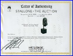 THE BALBOA Sylvester Stallone Signed Autographed Bronze Face Mold Rocky 1975 COA