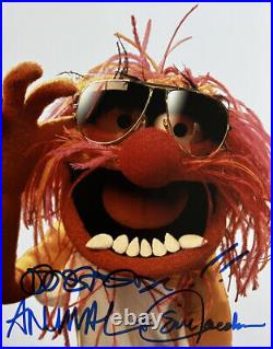 THE MUPPETS ANIMAL & Eric Jacobson Signed Autographed 8x10 Photo Disney