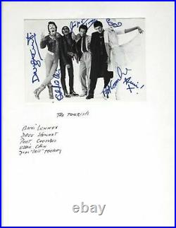 THE TOURISTS SIGNED BY Eurythmics Annie Lennox DRAWING Dave Stewart 70S PHOTO