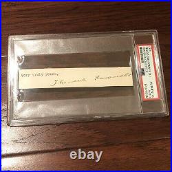 THEODORE ROOSEVELT PSA/DNA Slabbed Hand Signed Full Signature Autograph