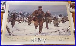 Taking Charge Band Of Brothers Print Signed Autograph 506th Pir Dick Winters