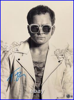 Taron Egerton Signed 11x14 Photo Rocketman Authentic Autograph Beckett