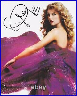 Taylor Swift HAND Signed 8x10 Photo Card, Autograph, Red, 1989, Fearless, ME
