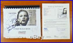 Taylor Swift Signed Very Rare Original Stage Build Book Full JSA Letter
