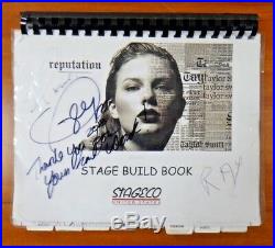 Taylor Swift Signed Very Rare Original Stage Build Book Full JSA Letter