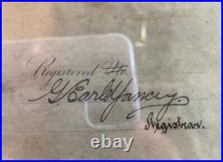 Teddy Roosevelt Signed Military Appointment Document RARE LOOK! Museum Glass