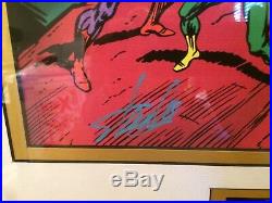 The Avengers Marvel Comics Stan Lee Hand Signed Framed Presentation £449