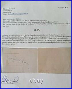 The Beatles Autogramm alle 4! COA! Authentic Autograph of all 4 Beatles! Signed