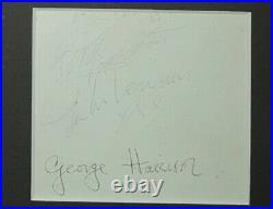 The Beatles Autogramm alle 4! COA! Authentic Autograph of all 4 Beatles! Signed