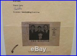 The Beatles Autographed Parlophone Promo Photo Forensic Authenticity Letter