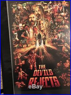 The Devils Rejects Poster 11x17 Signed By Sid Haig