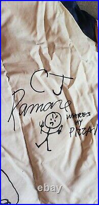 The Ramones Signed Vest Autograph V01