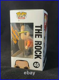 The Rock Signed Autographed WWE Funko Pop! 46 with COA