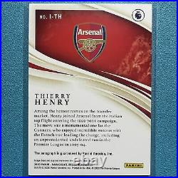 Thierry Henry Auto 53/99 Arsenal Panini Immaculate Collection Soccer 2020