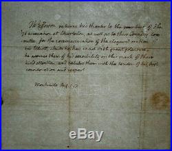 Thomas Jefferson Hand Written & Signed Letter Thanking The 76 Association 1817