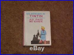 Tintin in the Land of the Soviets special mini album signed by Herge rare