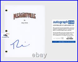 Tobey Maguire Autograph Signed Pleasantville Full Movie Script Screenplay Acoa