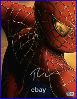 Tobey Maguire Signed Autograph Spider-man 2 11x14 Photo Beckett Bas 13