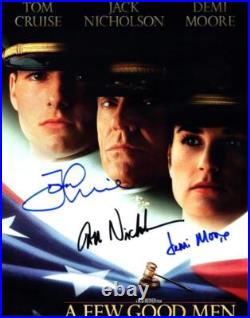 Tom Cruise Demi Moore Jack Nicholson autographed signed 11x14 Photo pic + COA
