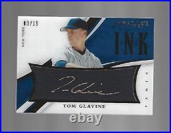 Tom Glavine HOF 2015 Immaculate Collection Immaculate Ink Auto Autograph 3/15